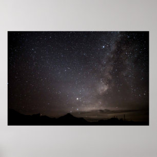 Nacht in het Chisos gebergte - Big Bend, Texas Poster