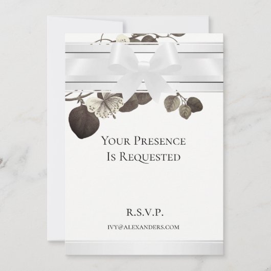 Nacht in het witte gedeelte Sepia Garden Kaart (Voorkant)