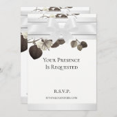 Nacht in het witte gedeelte Sepia Garden Kaart (Voorkant / Achterkant)