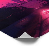 Nacht in Houston Texas USA Poster (Hoek)