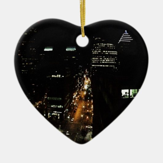 Nacht in Montreal Keramisch Ornament (Voorkant)