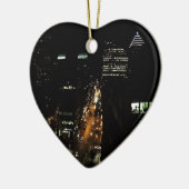 Nacht in Montreal Keramisch Ornament (Links)