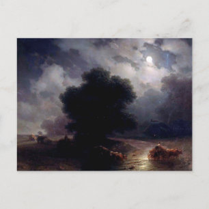 Nacht in Oekraïne door Ivan Aivazovsky Briefkaart