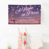 Nacht in Parijs - Birthday Spandoek (Insitu)