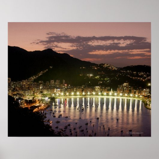 Nacht in Rio de Janeiro, Brazilië Poster (Voorkant)