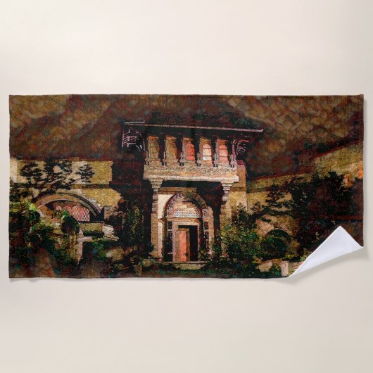 NACHT IN SHANGRI-LA Beach Handdoek (Voorkant)