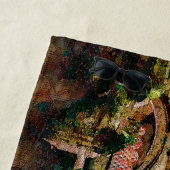 NACHT IN SHANGRI-LA Beach Handdoek (In situ)