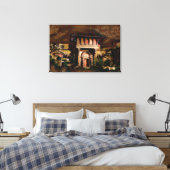 NACHT IN SHANGRI-LA Canvas Afdruk (Insitu (Slaapkamer))