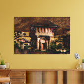 NACHT IN SHANGRI-LA Canvas Afdruk (Insitu (Woonkamer))