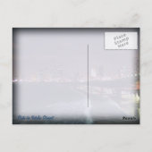 Nacht in Tel Aviv, Israël Briefkaart (Achterkant)