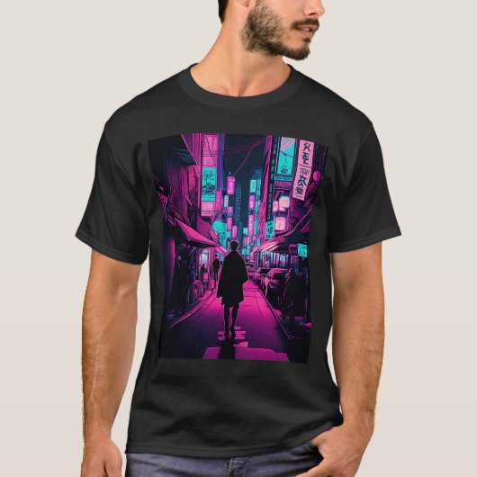 Nacht in Tokio 7 T-shirt (Voorkant)