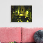 Nacht in Venetië Canvas Afdruk (Insitu (Woonkamer))