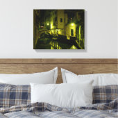 Nacht in Venetië Canvas Afdruk (Insitu (Slaapkamer))
