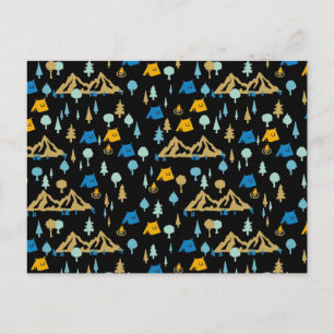 Nacht in zomerkampel briefkaart