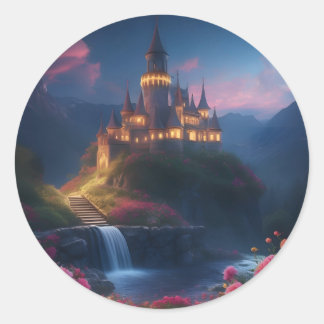 Nacht Kasteel Vier Ronde Sticker