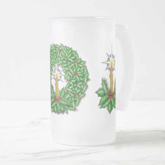 Nacht kerstfeest voorste Mok (Voorkant rechts)