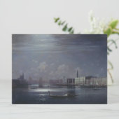Nacht landschap in Venetië (Italiaanse stad) Kaart (Staand voorkant)