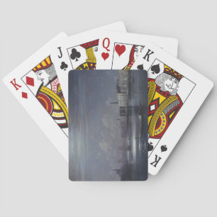 Nacht landschap in Venetië (Italiaanse stad) Pokerkaarten