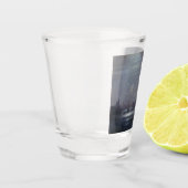 Nacht landschap in Venetië (Italiaanse stad) Shot Glas (Links)