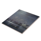 Nacht landschap in Venetië (Italiaanse stad) Tegeltje (Zijkant)