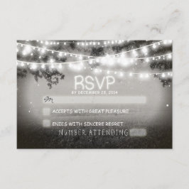 Nacht Lantaarns Bruiloft RSVP Kaartje