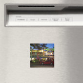 Nacht leven op Ocean Drive, South Beach, Miami Magneet (Insitu (Vaatwasser))
