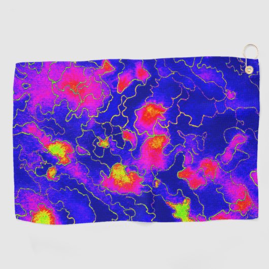 Nacht Magic Golfhanddoek (Horizontaal)