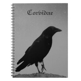 Nacht met Corvidae Notitieboek