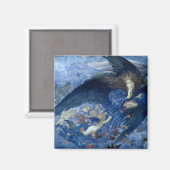 Nacht met haar gevolg van sterren (Engel met cheru Magneet (Voorkant / Achterkant)