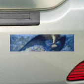 Nacht met haar Train of Stars (Angel met Cherubs) Bumpersticker (Op auto)