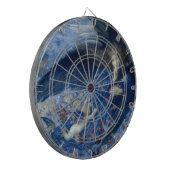 Nacht met haar Train of Stars (Angel met Cherubs) Dartbord (Voorkant Links)