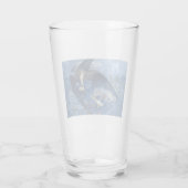 Nacht met haar Train of Stars (Angel met Cherubs) Glas (Achterkant)