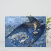 Nacht met haar Train of Stars (Angel met Cherubs) Kaart (Staand voorkant)