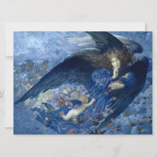 Nacht met haar Train of Stars (Angel met Cherubs) Kaart