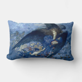 Nacht met haar Train of Stars (Angel met Cherubs) Kussen