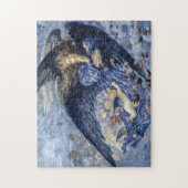 Nacht met haar Train of Stars (Angel met Cherubs) Legpuzzel (Verticaal)