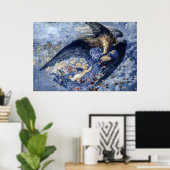 Nacht met haar Train of Stars (Angel met Cherubs) Poster (Thuiskantoor)