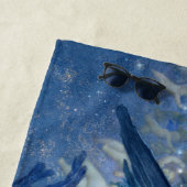 Nacht met haar Train of Stars (Angel met Cherubs) Strandlaken (In situ)