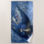 Nacht met haar Train of Stars (Angel met Cherubs) Strandlaken (Voorkant)