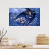 Nacht met haar trein van Stars Fine Art Angel Poster (Keuken)