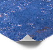 Nacht met haar trein voor sterrenkunst poster (Hoek)