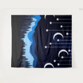 Nacht met het maanportret wandkleed (Voorkant (horizontaal))