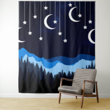 Nacht met het maanportret