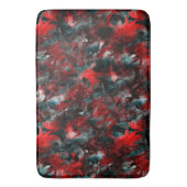 Nacht met opzichtig bespoelde rode bladeren gevall badmat (Voorkant Verticaal)