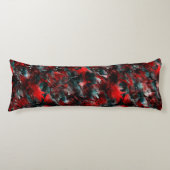 Nacht met opzichtig bespoelde rode bladeren gevall lichaamskussen (Voorkant)