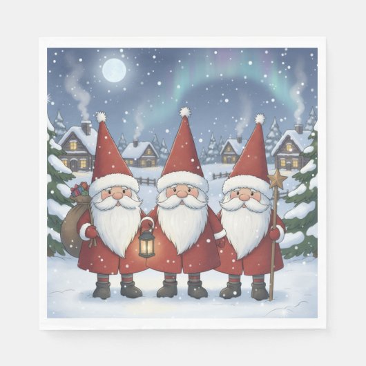 Nacht Noorwegen Nisse, servetten (Voorkant)