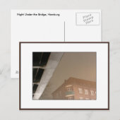 Nacht onder de brug, Hamburg Briefkaart (Voorkant / Achterkant)