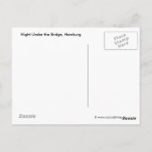 Nacht onder de brug, Hamburg Briefkaart (Achterkant)