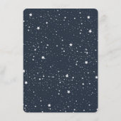 Nacht onder de sterren bruiloft menu (Achterkant)