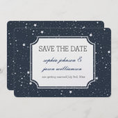 Nacht onder de sterren datum opslaan save the date (Voorkant / Achterkant)